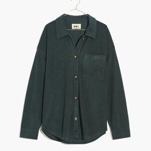 Madewell Brushed Shirt-Jacket Green